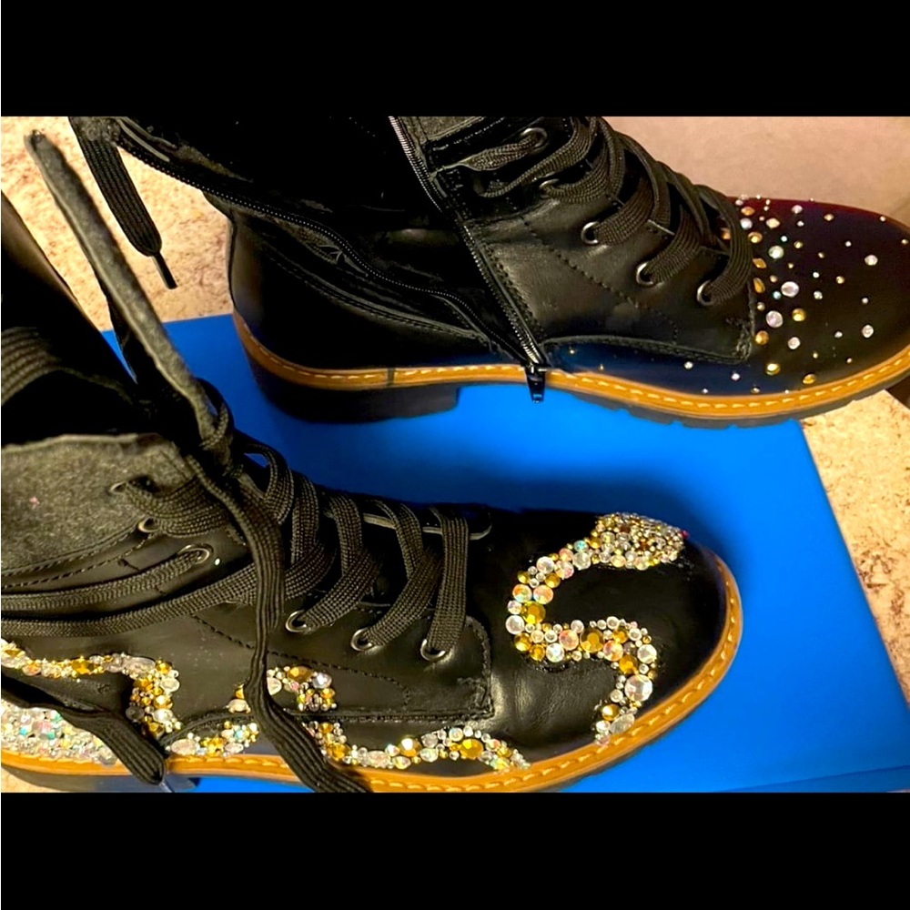 Unique hand embellished boots